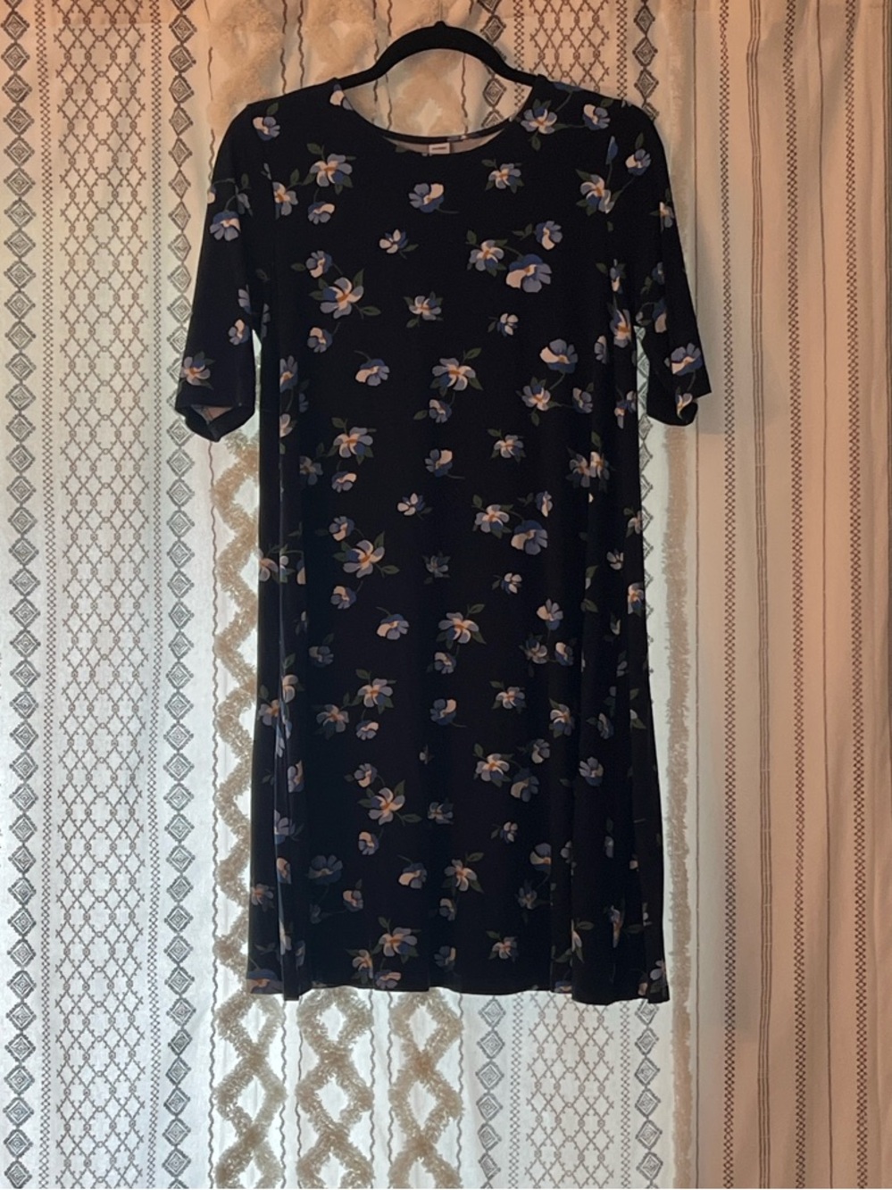 Old Navy Navy Floral Midi Dress